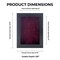 Elegant Charcoal Wood Shadow Box Frame with Acrylic Front - Dark Red Suede Backing, 30 Sizes